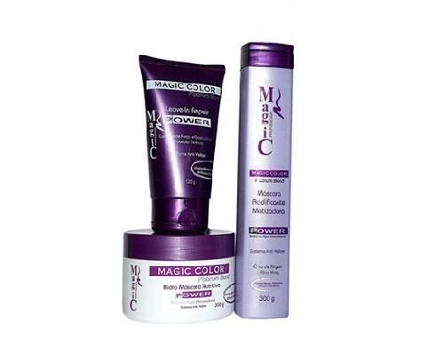kit magic color power 300 g  leave in 120g